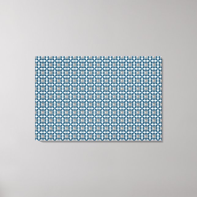 Motif Art déco bleu (Recto)