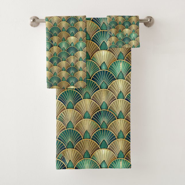 Motif art déco de carreaux élégants  (En situation)
