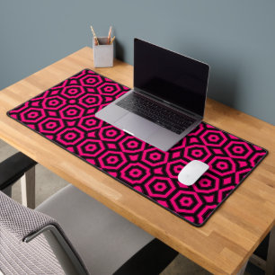 Motif art déco géométrique rouge et noir