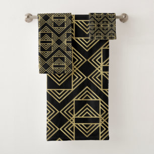 Motif Art déco or et noir, audacieux et glamour ré