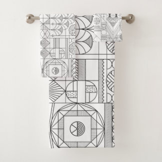 Motif Art Déco Symétrie ligne Art