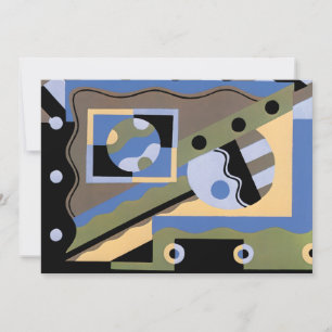 Motif Art Déco vintage Jazz Cubisme Pochoir