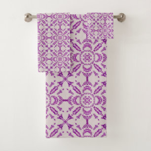 Motif artistique de fleur d'orchidée violette abst