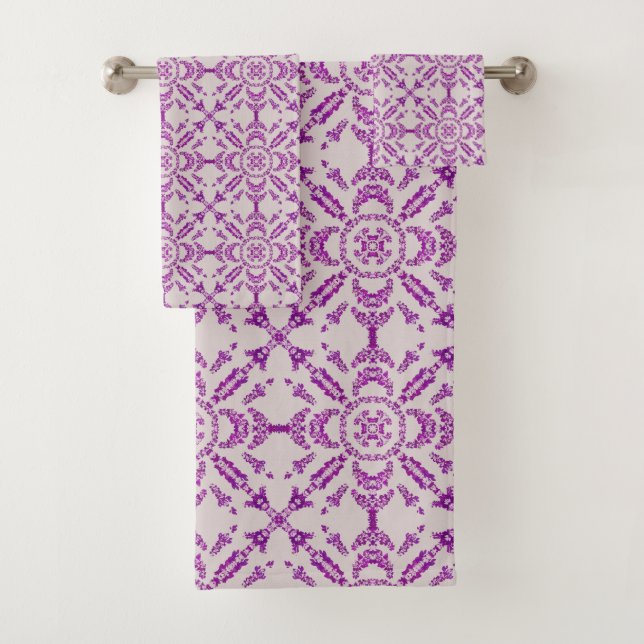 Motif artistique de fleur d'orchidée violette abst (En situation)