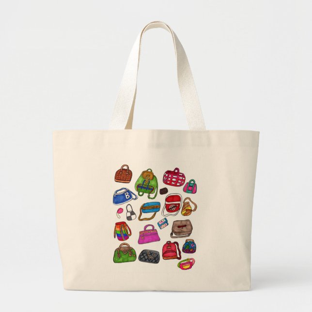 Motif artistique de sac à main illustré de mode de (Devant)