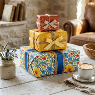 Motif artistique floral de feuilles colorées sicil