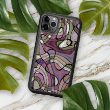 Motif artistique mosaïque violet gris noir rétro