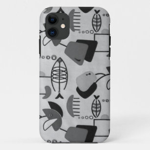 Motif atomique noir et blanc iPhone 5/5S Coque