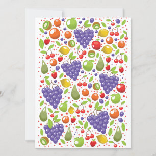 Motif aux fruits mignons