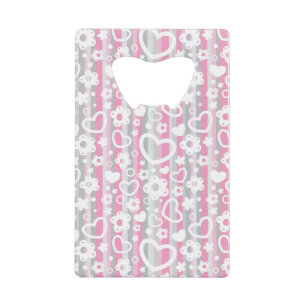 Motif avec des coeurs et des fleurs