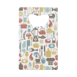 Motif avec des icônes de cuisine