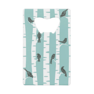 Motif avec des oiseaux et des arbres