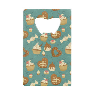 Motif avec des petits gâteaux et des sucreries