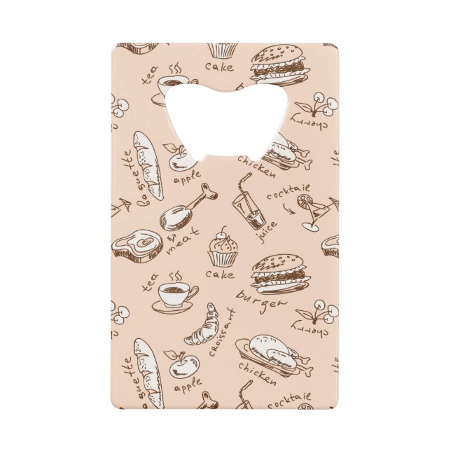 Motif avec la nourriture (Devant)