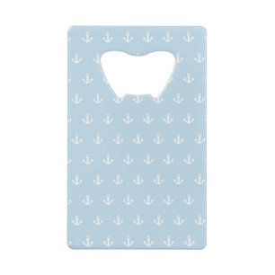 Motif avec les ancres blanches sur le bleu