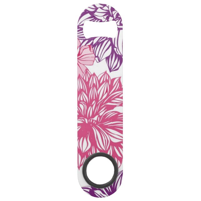 Motif avec les asters et le dahlia roses (Devant)