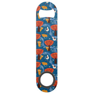 motif avec les chats et les oiseaux mignons