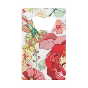 Motif avec les fleurs rouges