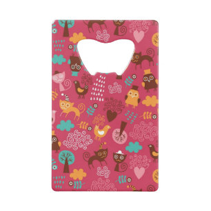 Motif avec les oiseaux et les chats mignons