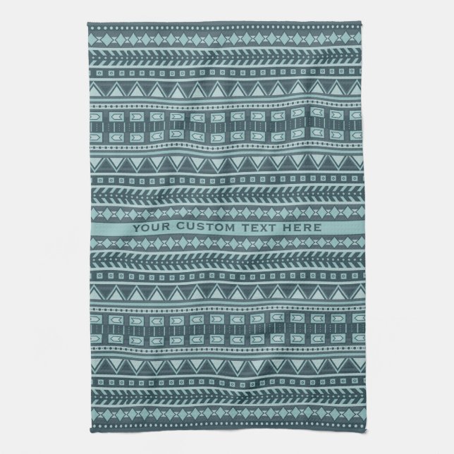 Motif Aztec serviette de toilette personnalisée (Vertical)