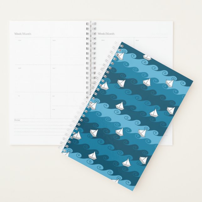 Motif Bateaux en papier (Devant avec enveloppe)