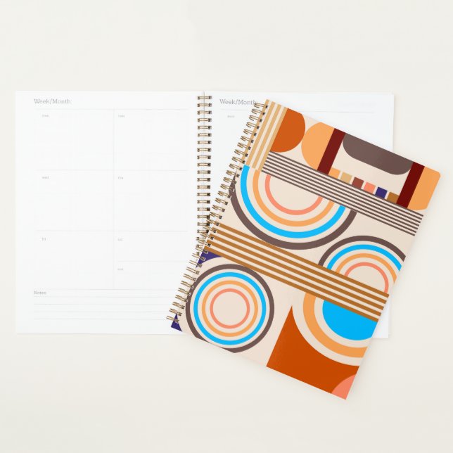 Motif Bauhaus Rétro (Devant avec enveloppe)