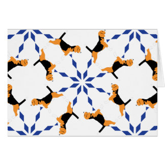 Motif beagle bleu