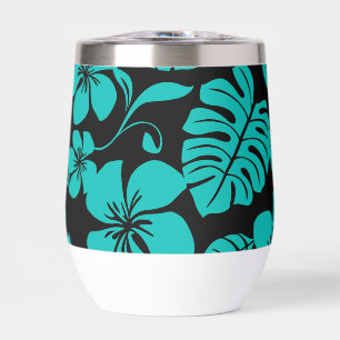 Motif BIKINI ROSE EN NOIR/TURQUOISE