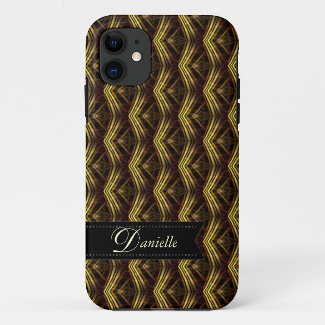 Motif bio Waves Earthy iPhone 5 Coque (Dos)