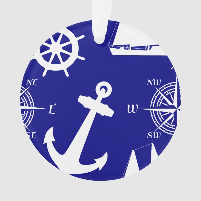 Motif blanc bleu marine (devant)