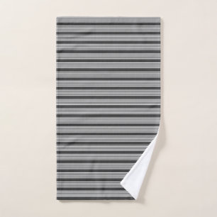 Motif blanc et charbon de bois à cinq bandes