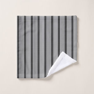 Motif blanc et charbon de bois à cinq bandes