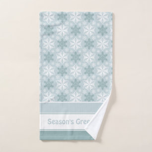 Motif blanc Turquoise de flocons d'eau vive Aqua B