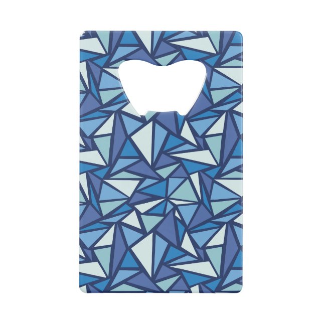 Motif bleu abstrait de Crsytal de glace (Devant)