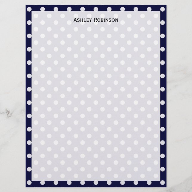 Motif bleu bleu Polka (Devant)