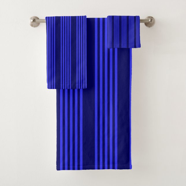 Motif bleu cinq bandes (En situation)