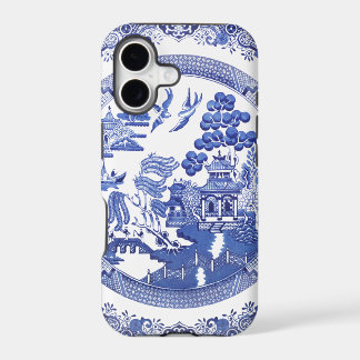 Motif bleu de saule