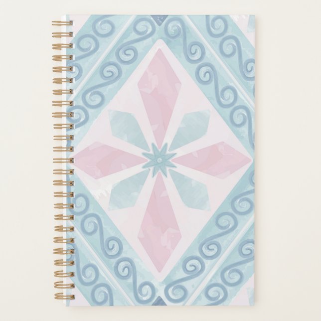 motif bleu en forme de diamant (Devant)