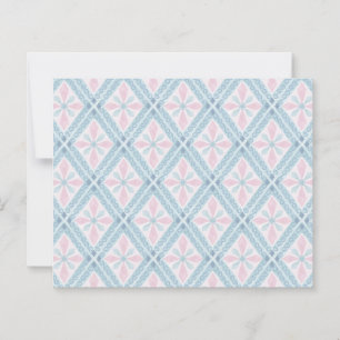 motif bleu en forme de diamant