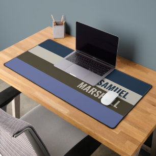 Motif Bleu et Brown rayures