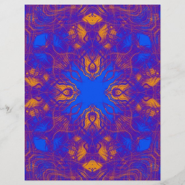 Motif bleu et jaune (Devant)