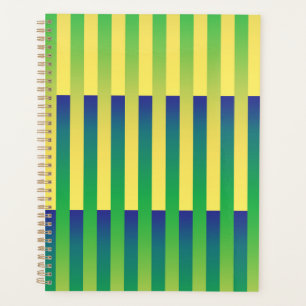 Motif bleu jaune vert rayé