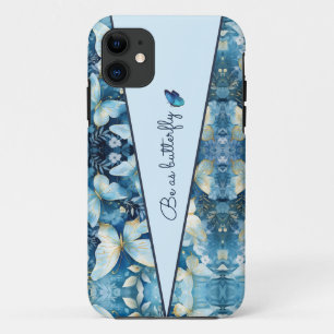 Motif Bleu Papillon coque iphone