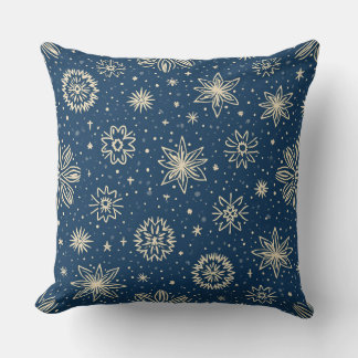 Motif bleu simple Coussin B