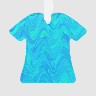 Motif bleu vert marbré