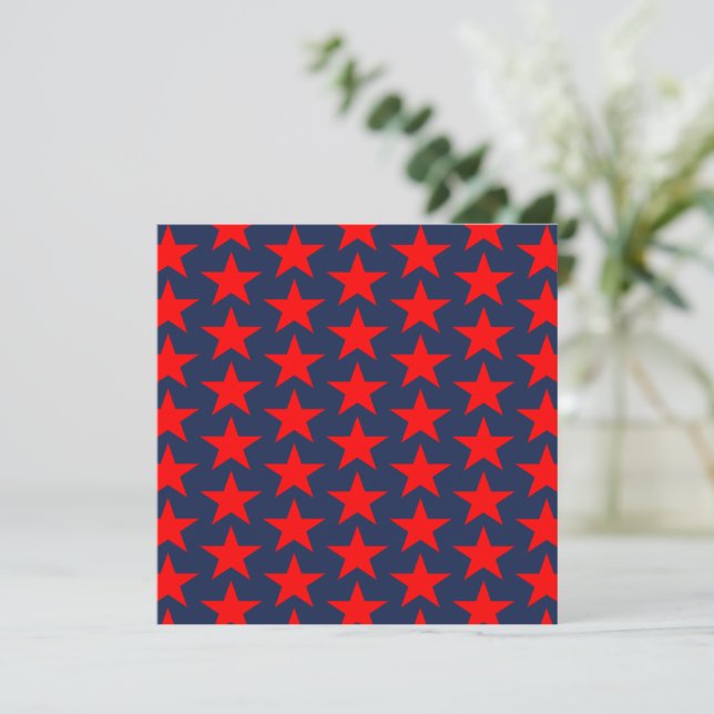Motif Blue And Red Stars (Debout devant)