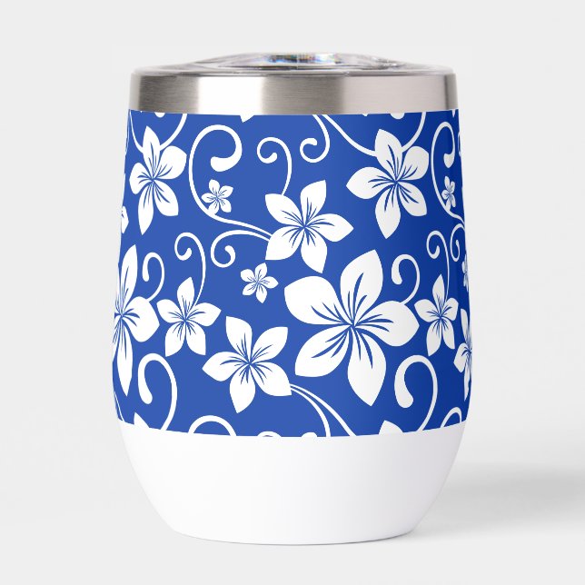 MOTIF BLUE HAWAII EN BLEU ROYAL (Avant)