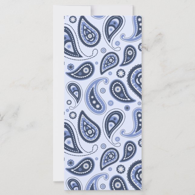 Motif Blue Paisley (Devant)