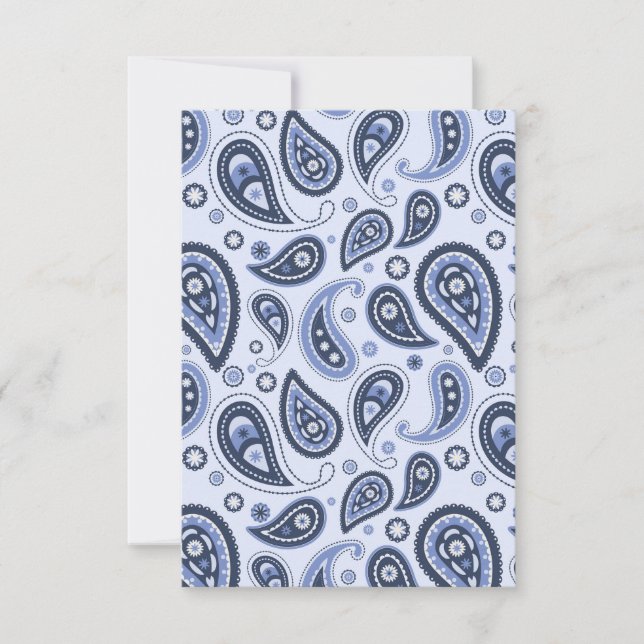Motif Blue Paisley (Devant)