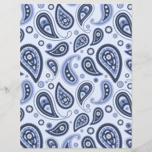 Motif Blue Paisley